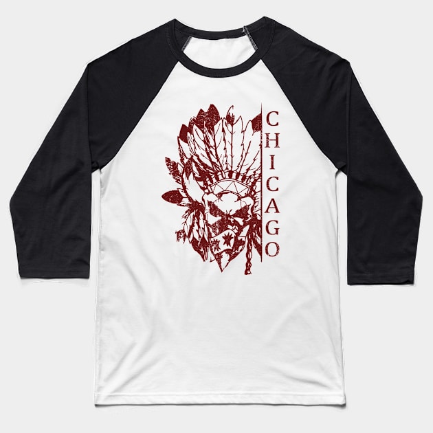 Hawk Red Baseball T-Shirt by ReimagedDesign